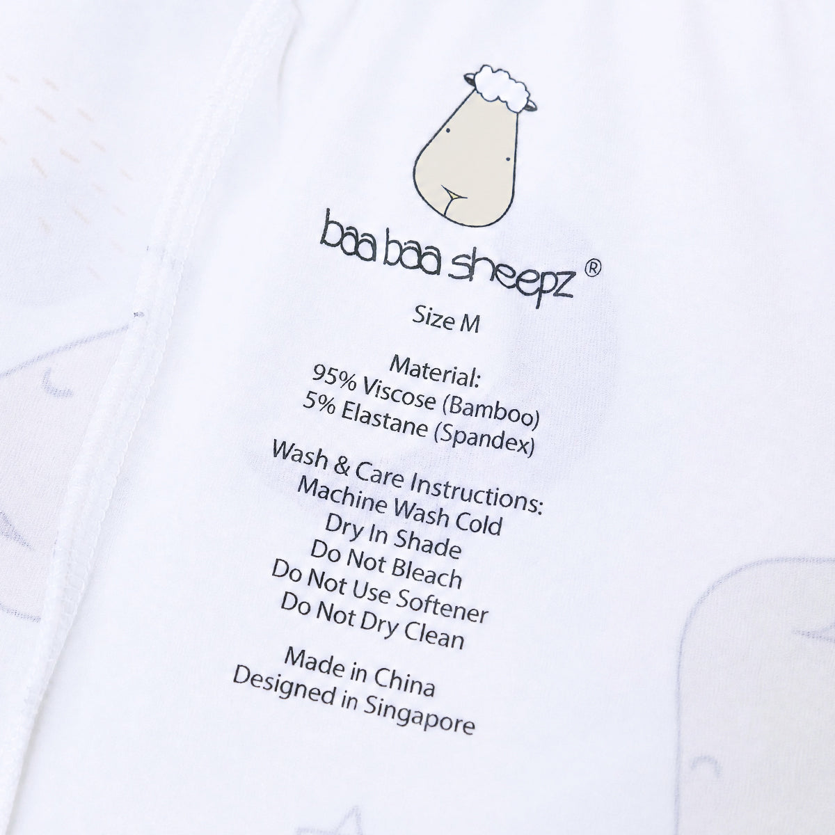 Women Short Goodnight Baa Baa White
