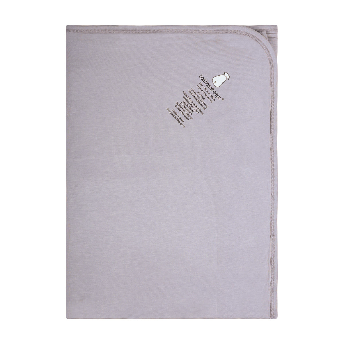 Double Layer Blanket Goodnight Baa Baa White Adult