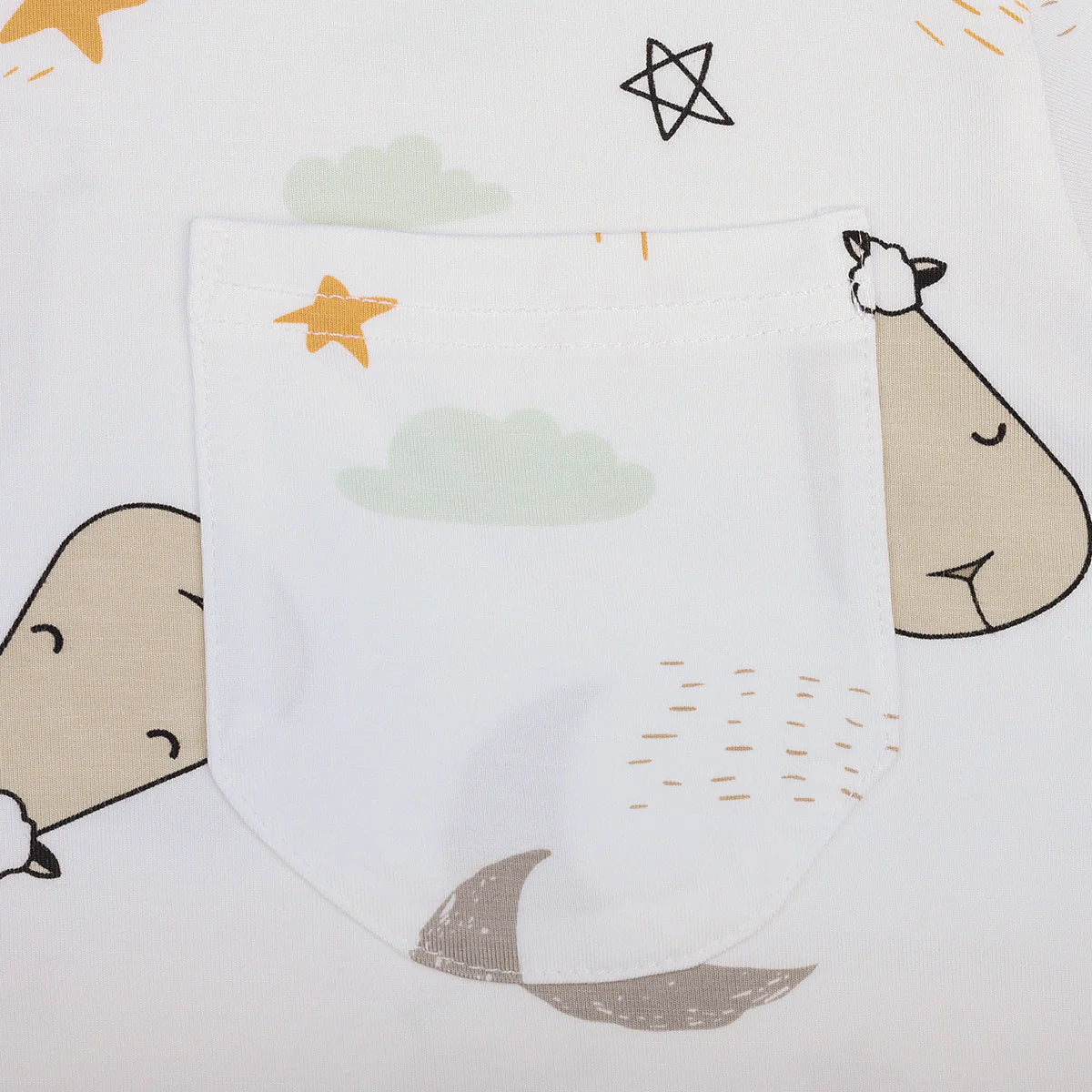 Unisex Short Sleeve T-Shirt Goodnight Baa Baa White