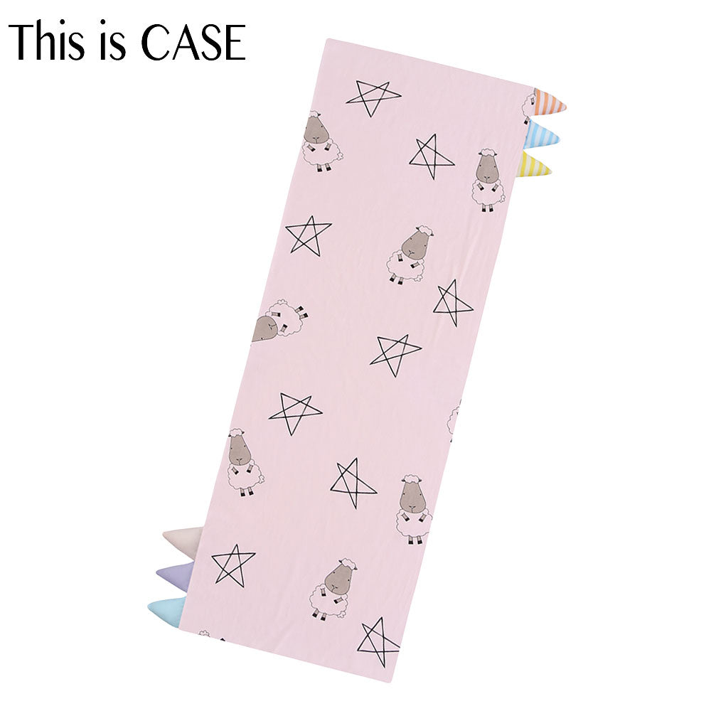 Bed-Time Buddy Case Big Star & Sheepz Pink with Color & Stripe tag - XL