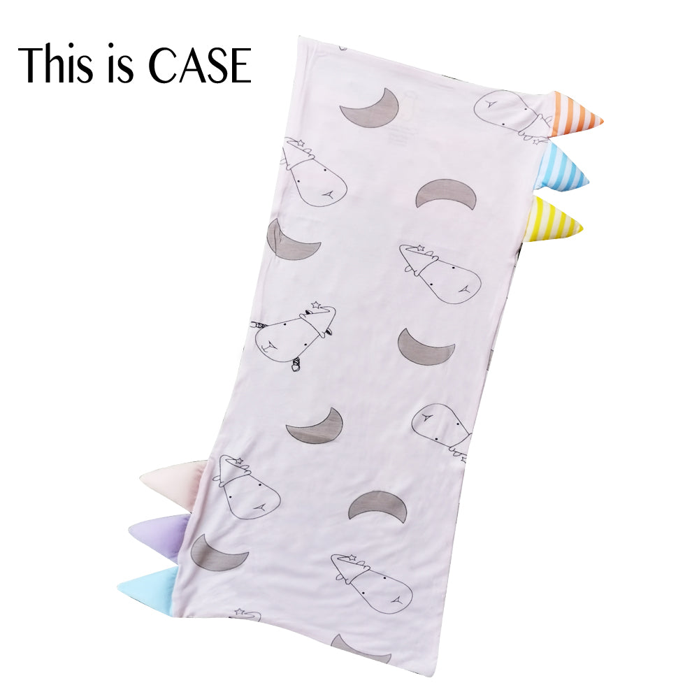 Bed-Time Buddy™ Case Big Moon & Sheepz Pink with Color & Stripe tag - Medium