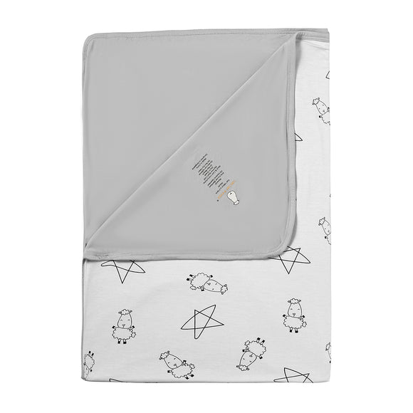 Double Layer Blanket Cute Big Star & Sheepz White - 36M