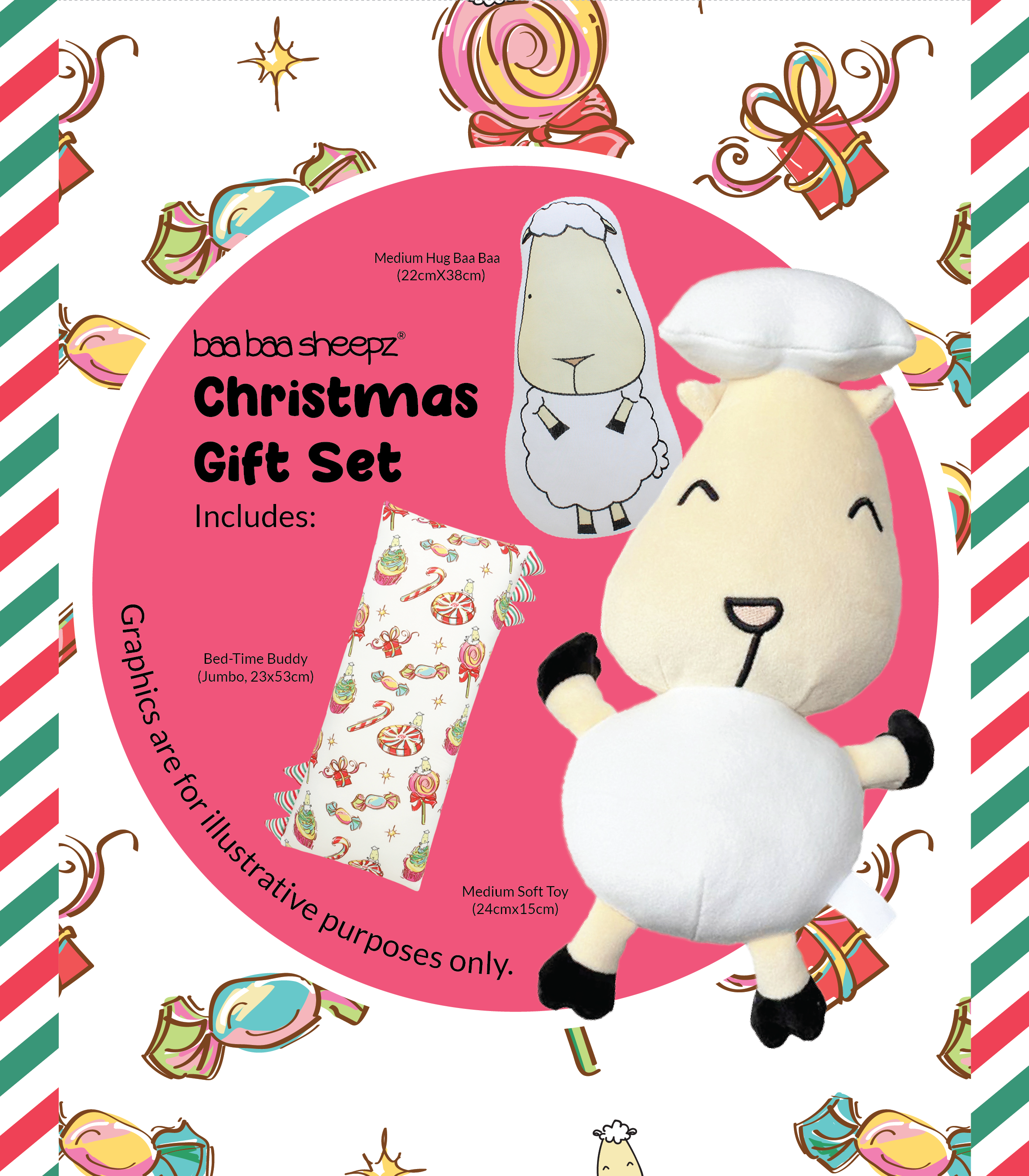 Baa Baa Sheepz Sweetmas Gift Set