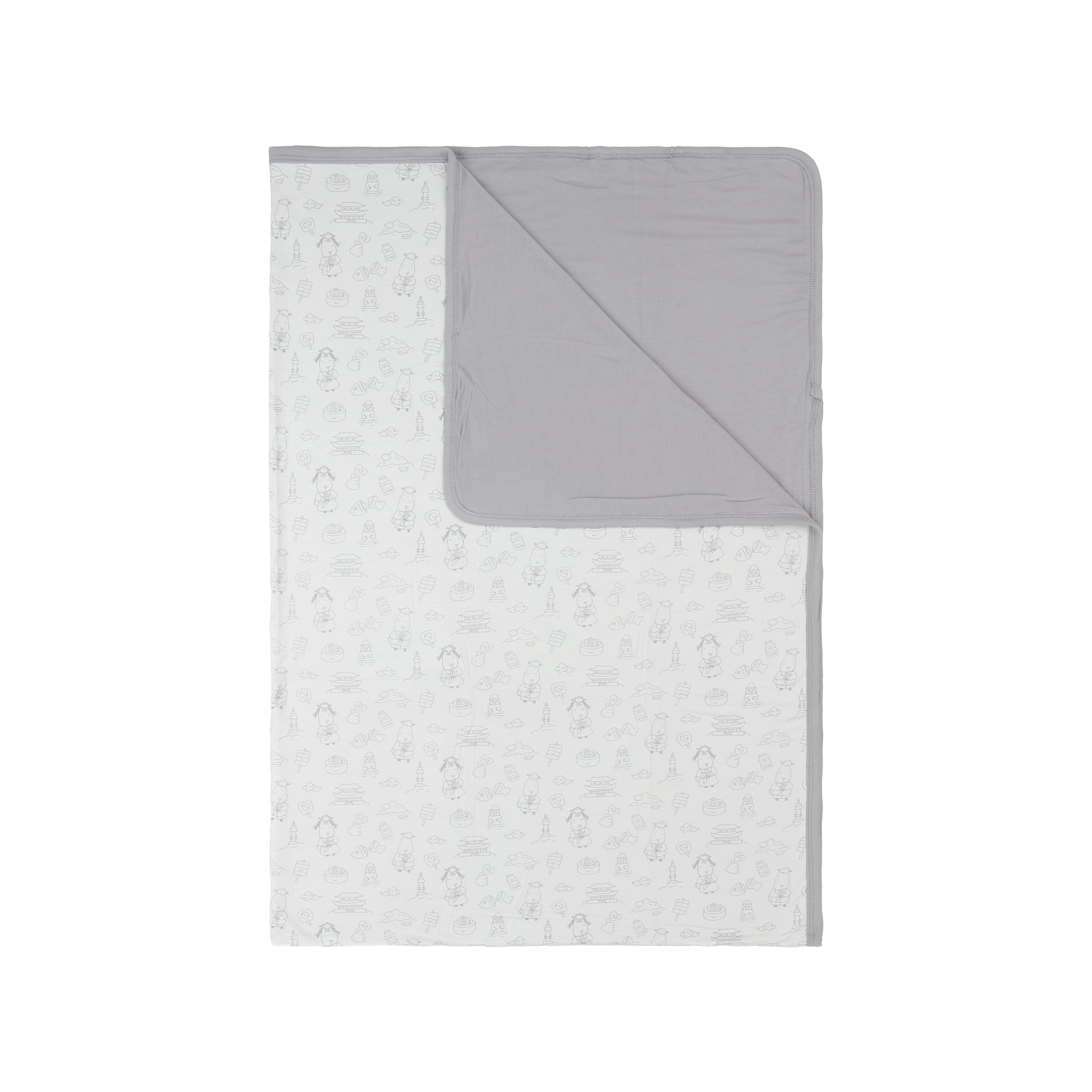Double Layer Blanket K03 White Kids