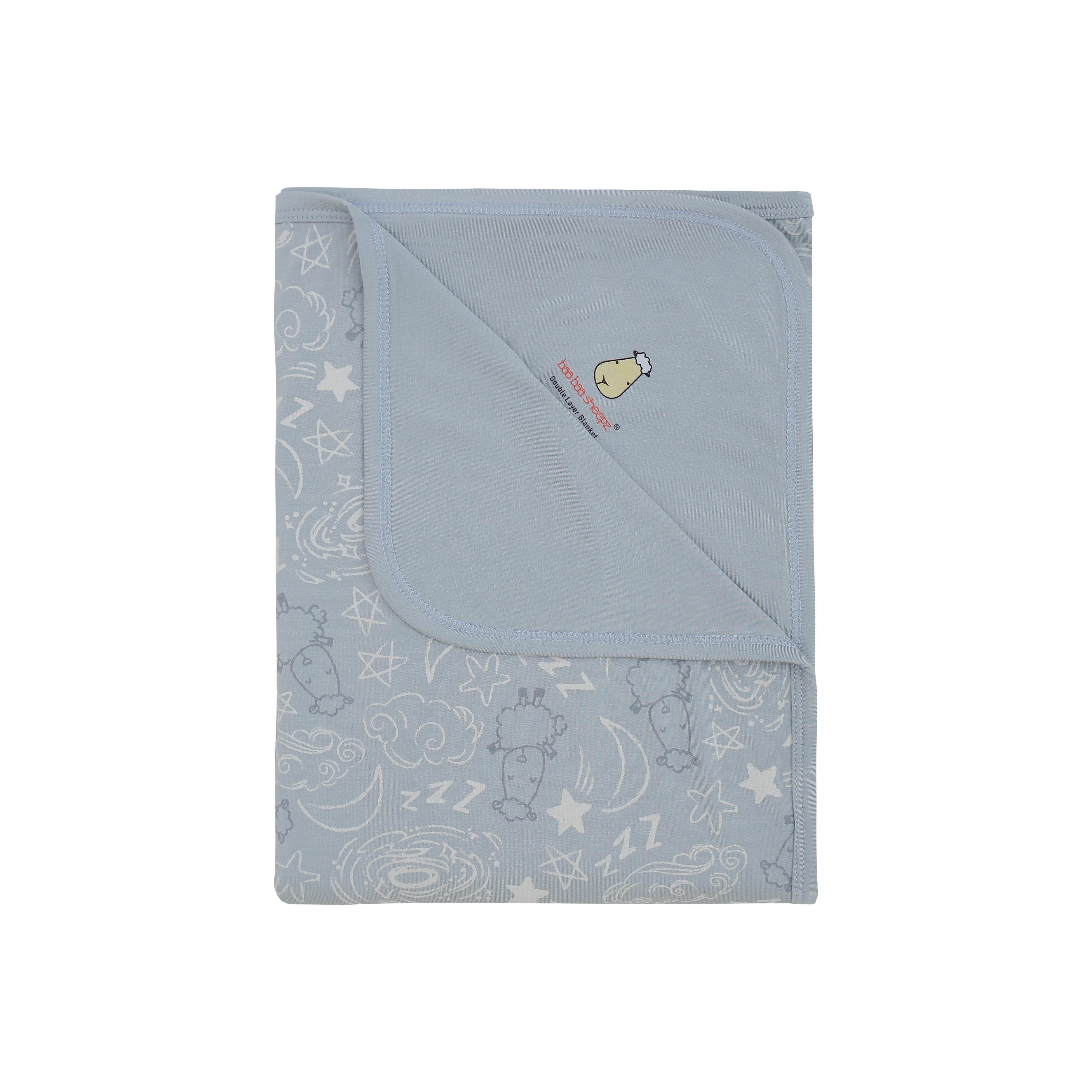 Double Layer Blanket Baa Baa in the Universe Blue Kids