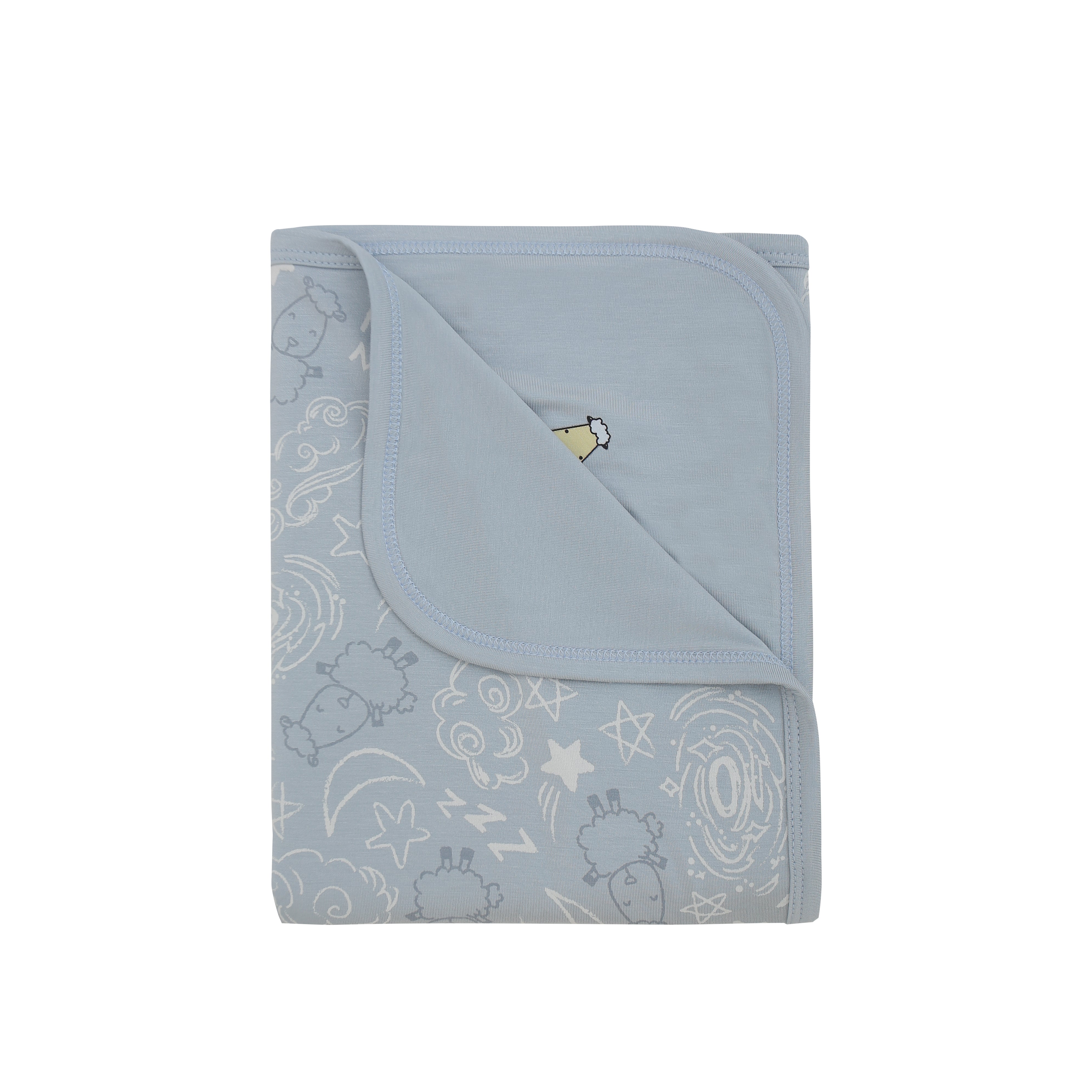 Double Layer Blanket Baa Baa in the Universe Blue -36M