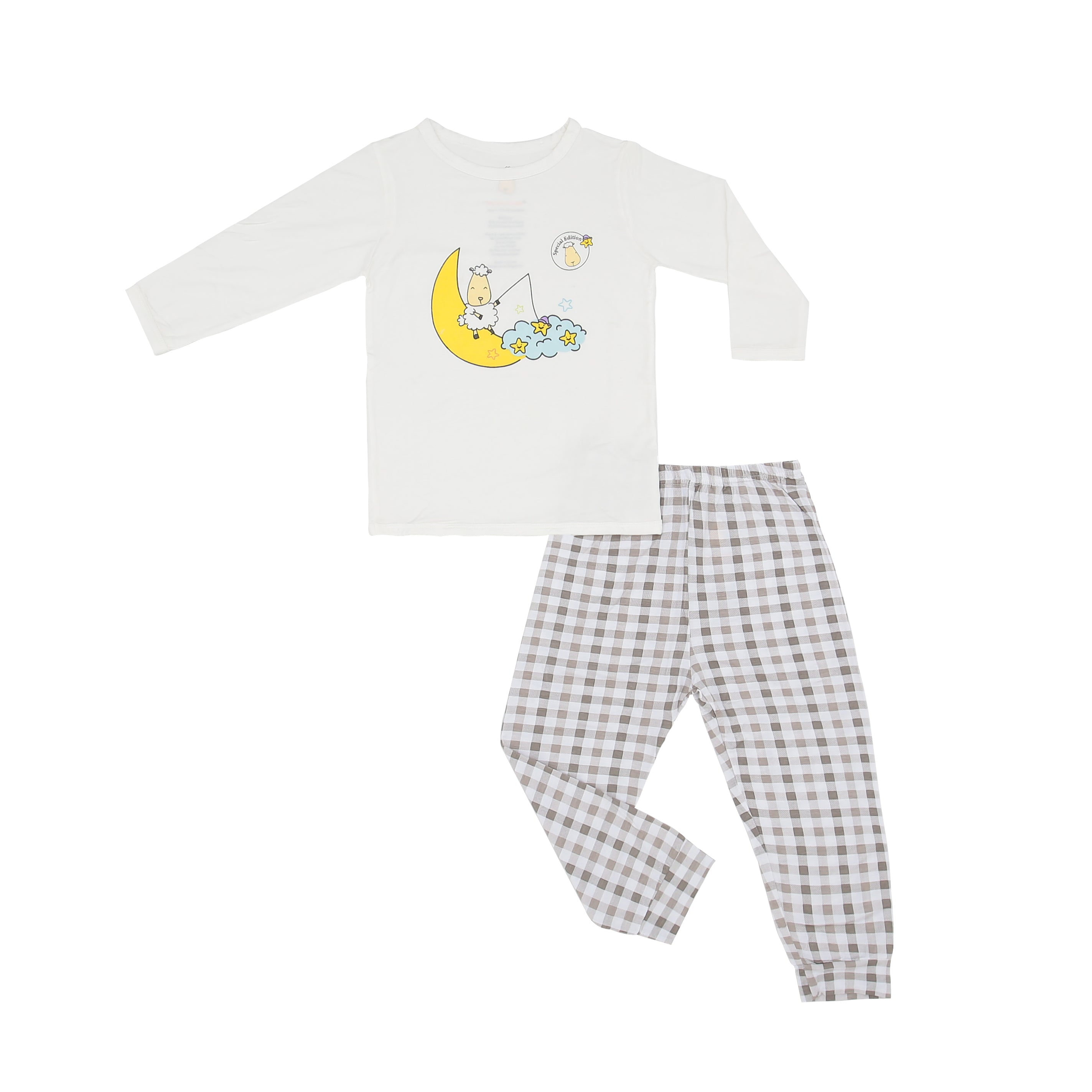 Pyjamas Set Little Purple Hat D Pearl + Checkers Grey