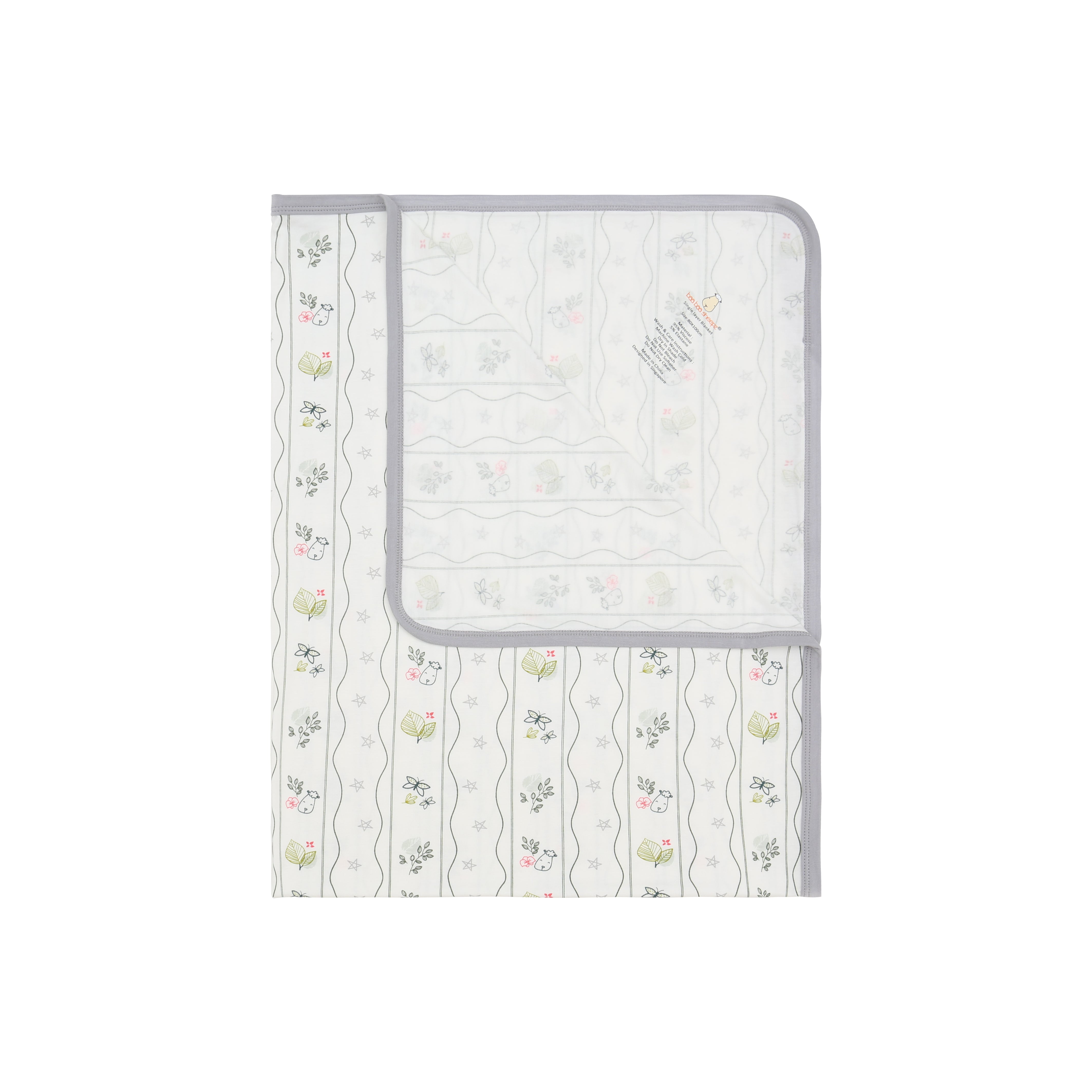 Single Layer Blanket Dream Garden B Cream - 4T