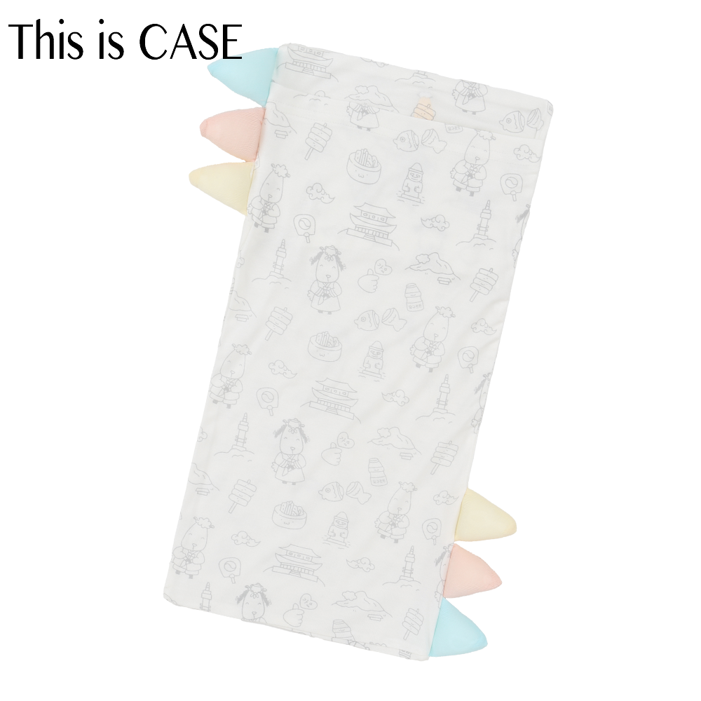 Bed-Time Buddy™ Case K03 White with Color tag - Medium