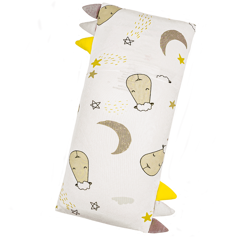 Bed-Time Buddy™ Goodnight Baa Baa White with Color tag - Medium (size 18x38cm)