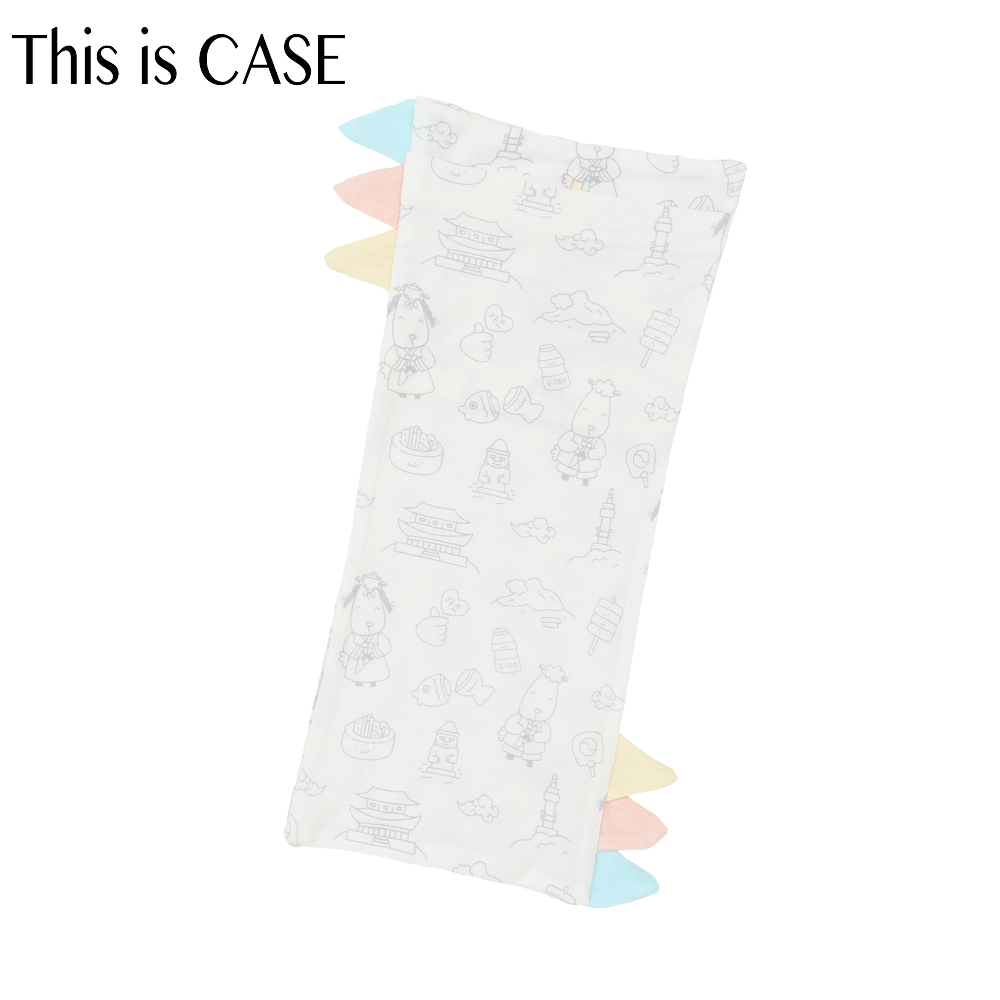 Bed-Time Buddy™ Case K03 White with Color tag - Small