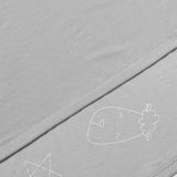 Double Layer Blanket Cute Big Star & Head Grey Adult