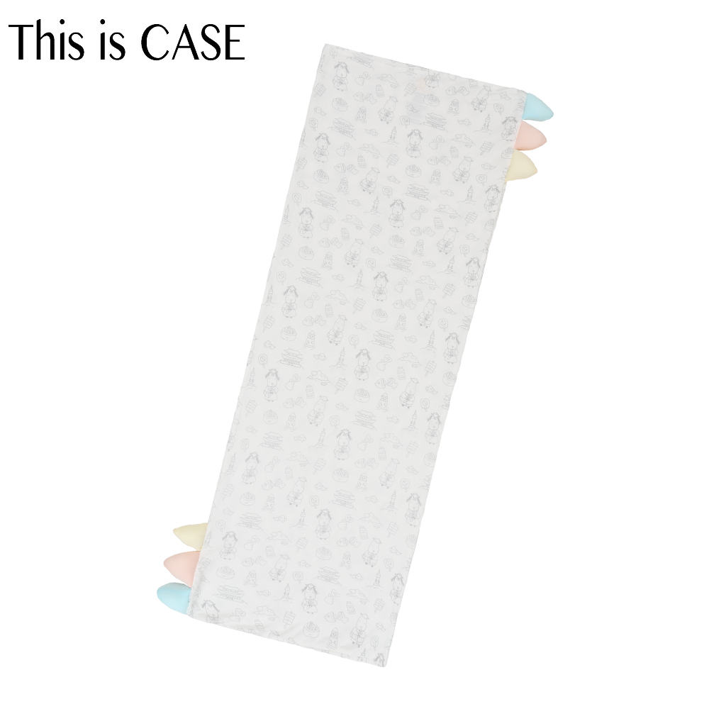 Bed-Time Buddy™ Case K03 White with Color tag - XL