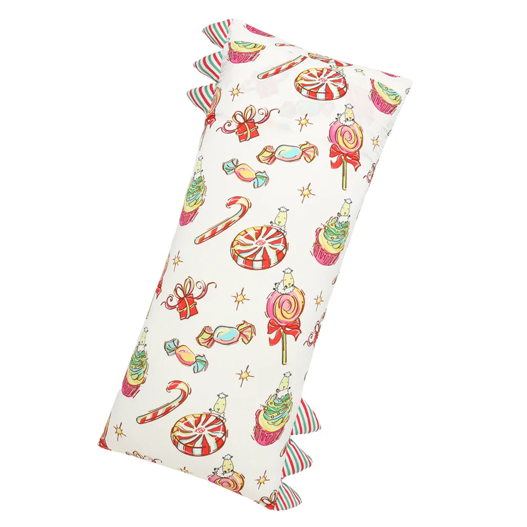 Bed-Time Buddy™ Christmas 3 White with Stripe tag - Medium (size 18x38cm)