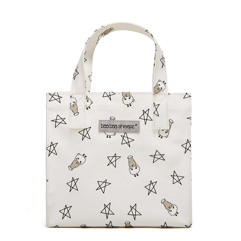 Baa Baa Sheepz Tote Bag Small Star & Sheepz White - Small