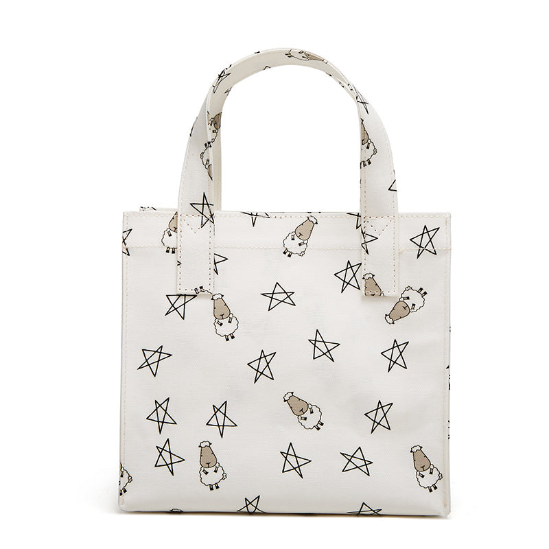 Baa Baa Sheepz Tote Bag Small Star & Sheepz White - Small