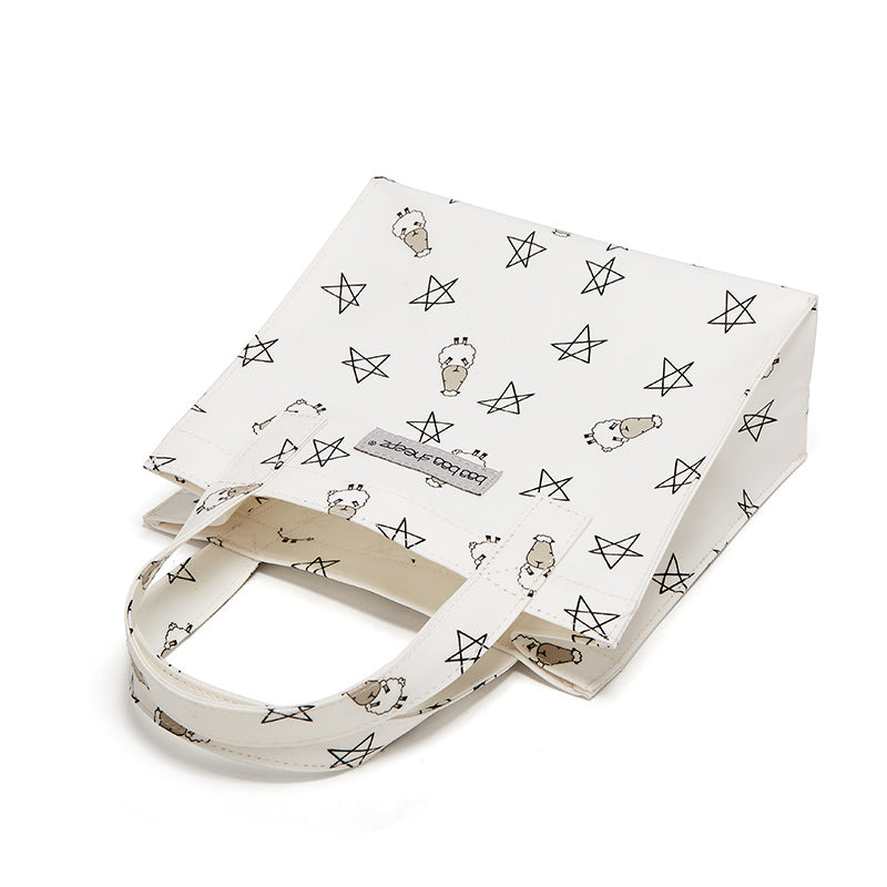 Baa Baa Sheepz Tote Bag Small Star & Sheepz White - Small