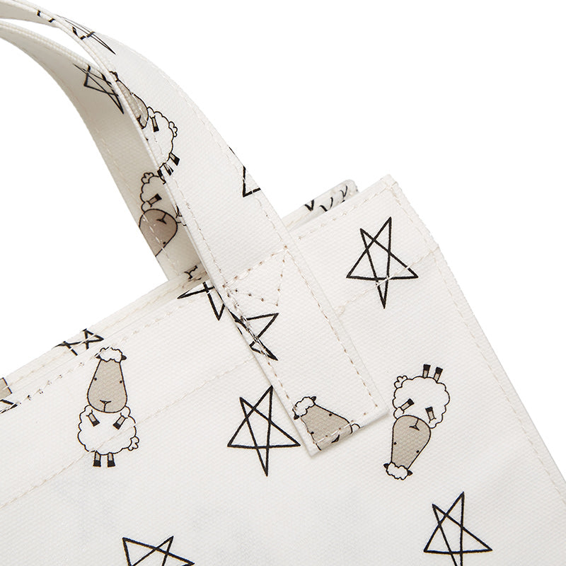 Baa Baa Sheepz Tote Bag Small Star & Sheepz White - Small