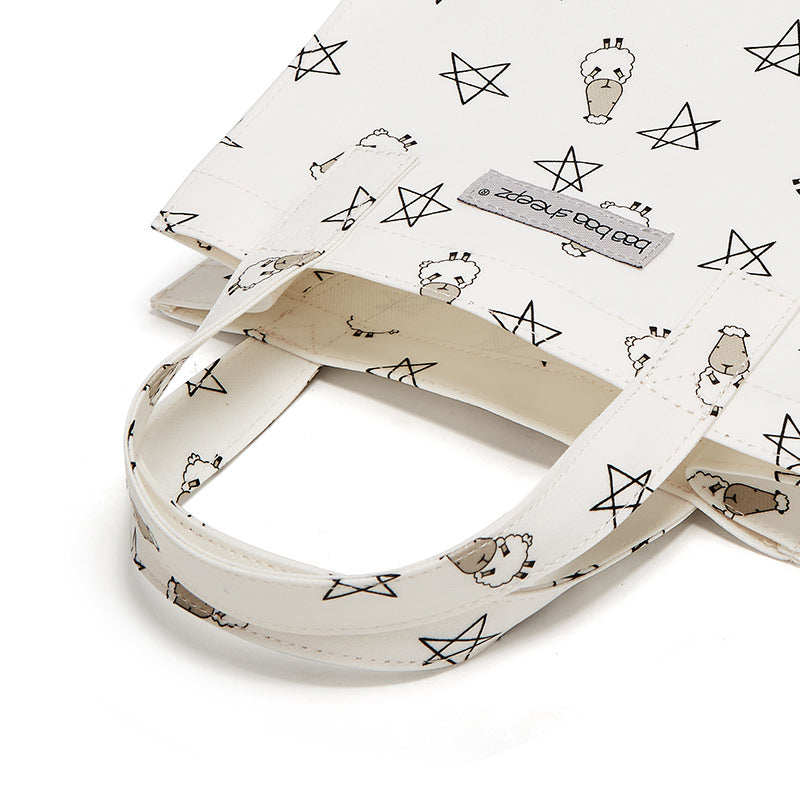 Baa Baa Sheepz Tote Bag Small Star & Sheepz White - Small