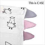 Bed-Time Buddy Case Cute Big Star & Sheepz White with Color tag - Medium