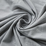 Mattress Sheet Cute Big Star & Head Grey - Single Bed