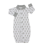 Convertible Gown & Romper Small Sheepz White