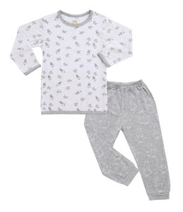 Pyjamas Set Small Star & Sheepz White + Big Sheepz Grey