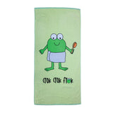 CrokCrokFrok Bath Towel Crok Papa - Apple Green with Blue - Small