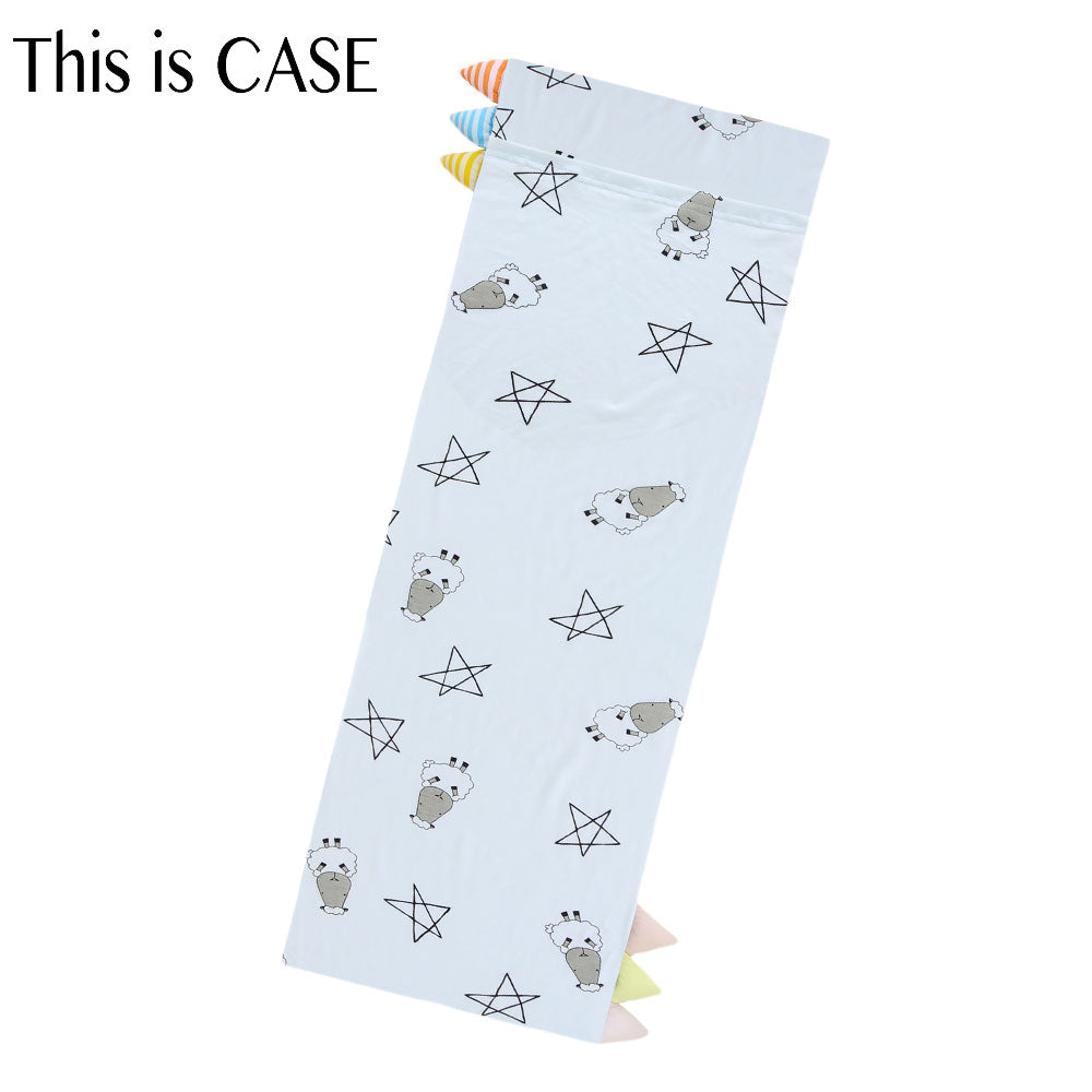 Bed-Time Buddy Case Big Star & Sheepz Blue with Color & Stripe tag - XL