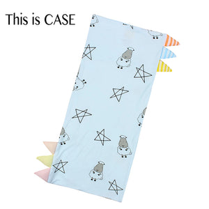 Bed-Time Buddy Case Big Star & Sheepz Blue with Color & Stripe tag - Small