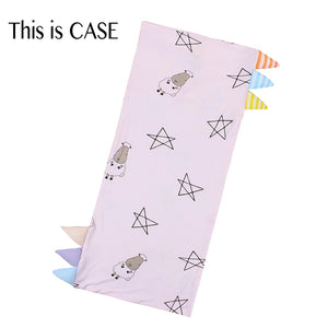 Bed-Time Buddy Case Big Star & Sheepz Pink with Color & Stripe tag - Small