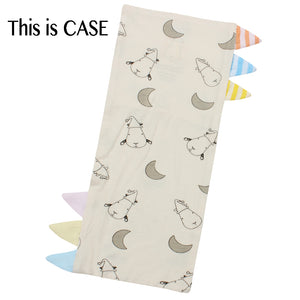 Bed-Time Buddy Case Small Moon & Sheepz Yellow with Color & Stripe tag - Jumbo