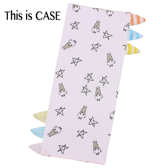 Bed-Time Buddy Case Small Star & Sheepz Pink with Color & Stripe tag - Jumbo