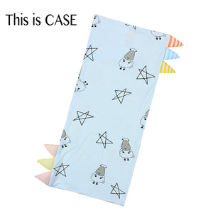 Bed-Time Buddy™ Case Big Star & Sheepz Blue with Color & Stripe tag - Jumbo