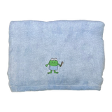 CrokCrokFrok Bamboo Towel for Kids & Adult - Blue - Large