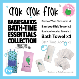Crok Crok Frok Babies & Kids Bath-Time Essentials Collection