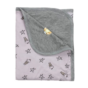 Double Layer Blanket Small Star & Sheepz Pink Adult