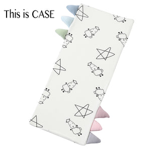 Bed-Time Buddy Case Cute Big Star & Sheepz White with Color tag - Jumbo