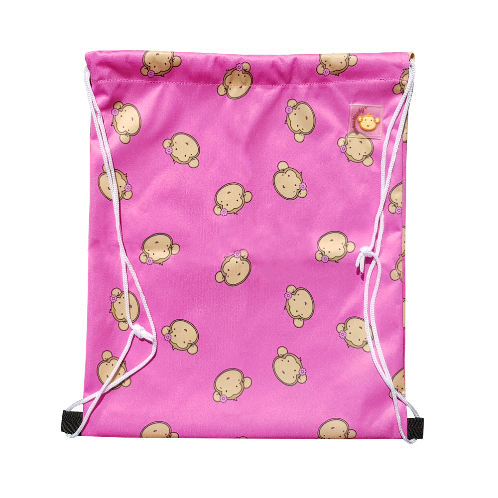 Lucky Bag - Drawstring Bag Lucky Mooky Pink
