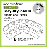Stay-Dry Inserts - Bundle of 6 Pieces