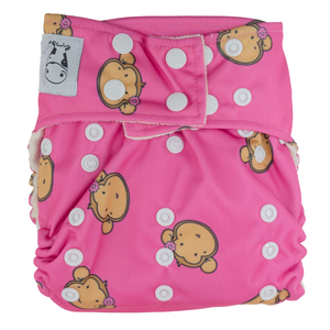 BAMBOO Cloth Diaper One Size Snap - Lucky Mooky