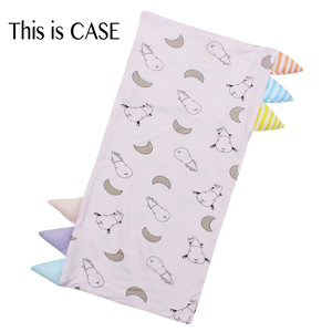 Bed-Time Buddy™ Case Small Moon & Sheepz Pink with Color & Stripe tag - Medium
