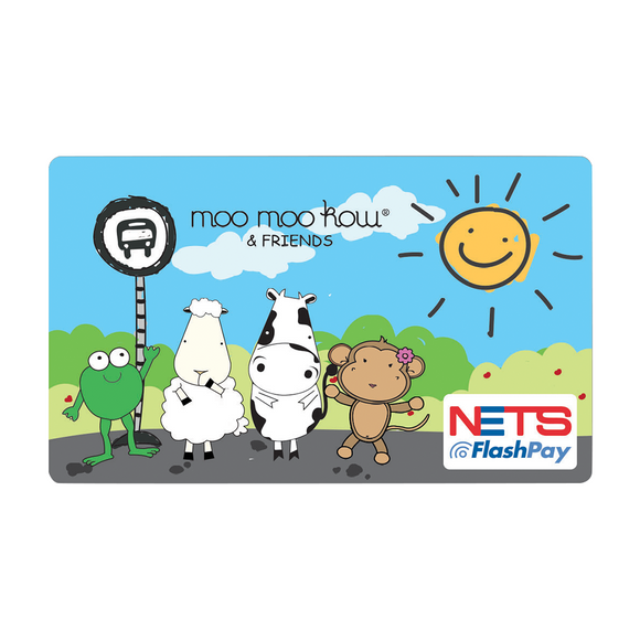 NETS Flashpay Card - Moo Moo Kow® & Friends - Bus Stop