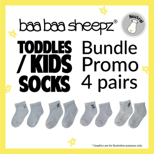 Toddler / Kids Socks Bundle Promo 4 pairs