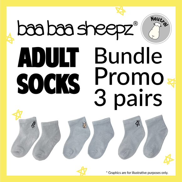 Adult Socks Bundle Promo 3 pairs