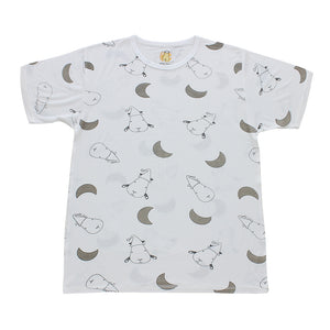 Unisex Short Sleeve T-Shirt Big Moon & Sheepz White