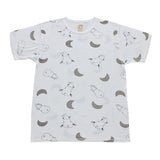Unisex Short Sleeve T-Shirt Big Moon & Sheepz White