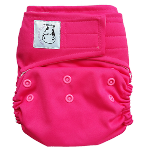 Cloth Diaper One Size Aplix - Candy Pink