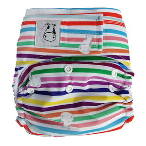 Cloth Diaper One Size Aplix - Rainbow