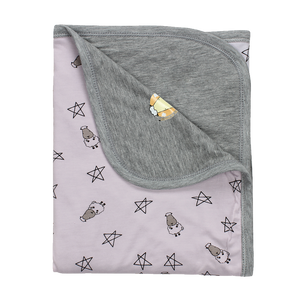 Double Layer Blanket Small Star & Sheepz Pink - 36M